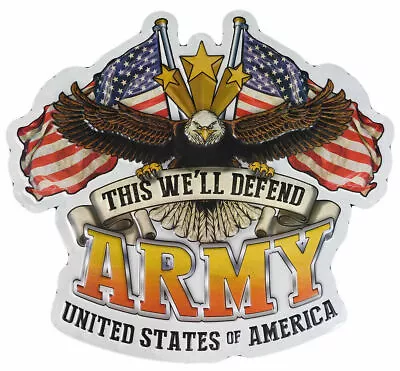 This We'll Defend Army United States Of America Eagle 16  X 16  Tin Metal Sign • $17.76