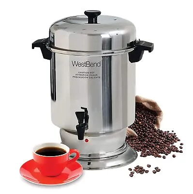 $169.99 • Buy West Bend Polished Stainless Steel 55-Cup Commercial Coffee Urn