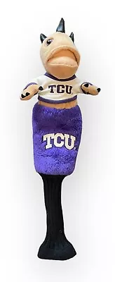 Vintage Texas Christian TCU Golf Club Head Cover Collegiate Mascot Horned Frogs • $75.60