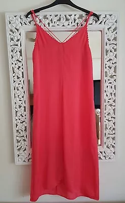 £9.99 • Buy Topshop Pink Satin Cami Midi Dress, Size UK 6 New