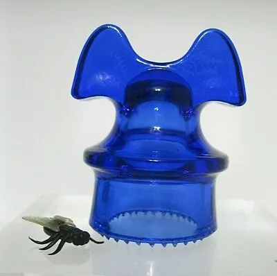 SDP Half Height Size Cobalt Blue MICKEY MOUSE 2 1/2 Inch Tall Glass Insulator  • $17.99