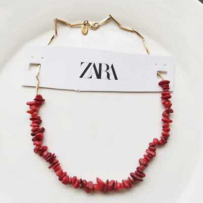 16  New ZARA Loose Stone Collar Necklace Gift Fashion Lady Party Holiday Jewelry • $9.99