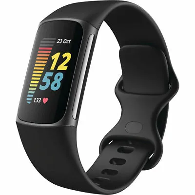 Fitbit Charge 5 - No Box - Charger Included - Black - Fitness Tracker • $35