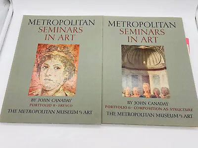 Metropolitan Seminars In Art Portfolios 6 & 8  With Prints By John Canaday • $34.99