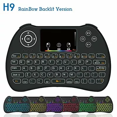 H9 2.4GHz Backlit Wirless Keyboard Mouse Remote W/Touchpad For PCXbox 360 • $28.92