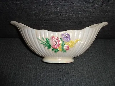 £8.99 • Buy Maling Lustre Ware Boat Shape Anemone Vase Bowl 'Constance Spry' Style, Ex Con