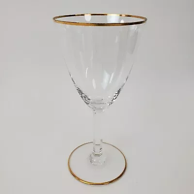 Vintage Baccarat France Directoire Gold Rimmed Crystal Water Glass 6.5  • £58.38