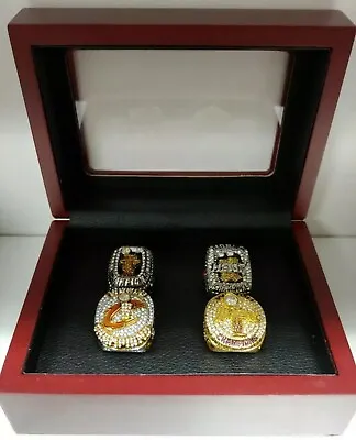 LeBron James - Championship 4 Ring Set With Wooden Box. Cleveland Miami Lakers • $129.99
