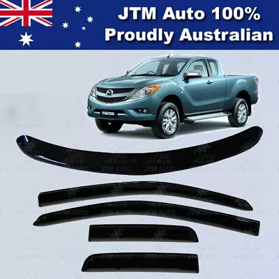 Bonnet Protector + Weathershields Visor For Mazda BT50 BT-50 Extra Cab 2012-2020 • $116.10