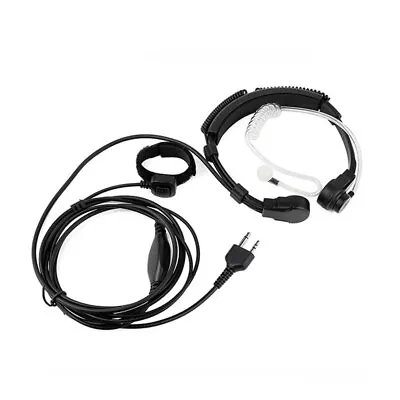 Walkie Talkie Throat Microphone Earpiece Headset Mic For Midland LXT210 LXT216 • $18.99