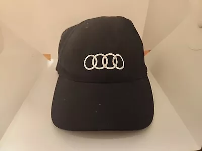 $12.99 • Buy Audi Brand Car Auto Embroided Logo Black Hat Trucker Cap Adjustable Back