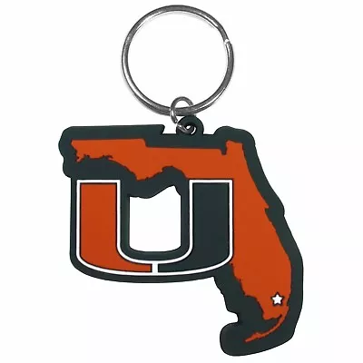 Miami Hurricanes Home State Flexi Key Chain NCAA Licensed • $8.79