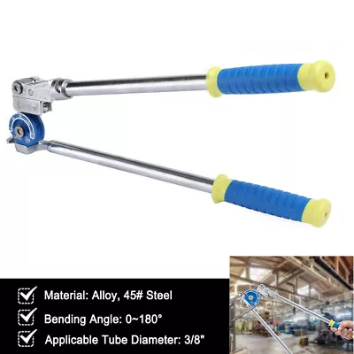 3/8  Tubing Bender Manual Pipe Tube Bender 180 Degree Bending Tool Pipe Bender • $43.41