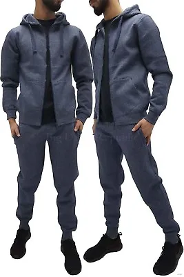 Men's Designer Urban Cotton Navy Tracksuit New Hip Hop Star Era G Is Time Money • £29.99