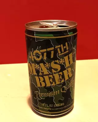 Vintage MASH 4077 Premium Beer 12oz Can Aluminum James Hanley Camo Camouflage • $6