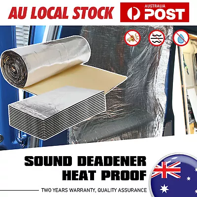 Car Deadener Heat And Sound Exhaust Heat Shield Insulation Noise Proof AU • $30.49