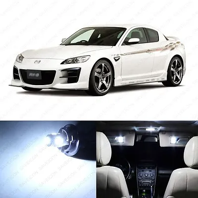 10 X White LED Interior Lights Package For 2004 - 2011 Mazda RX-8 RX8 + PRY TOOL • $12.99