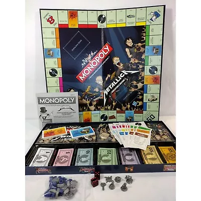 Metallica Monopoly Board Game Collectors Edition Complete 2011 • $49.99