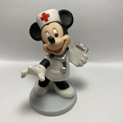 Disney Vintage Minnie Mouse Nurse Minnie Porcelain Ceramic Figurine T2 • $30