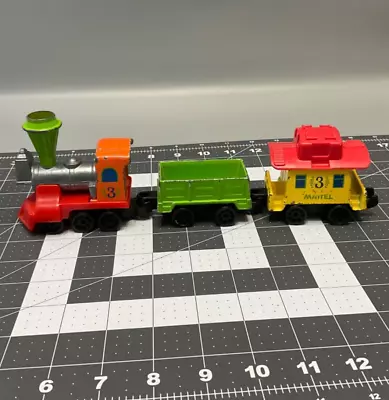 1980 Mattel Preschool First Wheels Die Cast Train NO 3 Engine Middle Car Caboose • $16.99