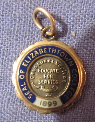 Vintage Elizabethtown College Pa Gold Filled Charm For Charm Bracelet • $18