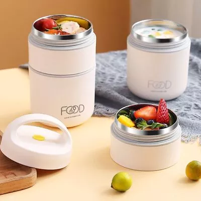 $20.92 • Buy Lunch Box Thermos Food Flask Stainless Steel Insulated Food Soup Jar Container✅