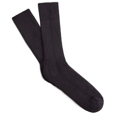 £18.50 • Buy Black 75% ALPACA Wool Walking Boot Socks With Terry Loop Sole -Thermal Warm Cosy