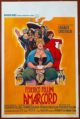 Poster Belgian Amarcord Magali Christmas Federico Fellini Bruno Zanin • $78.29