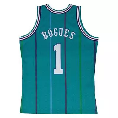 Muggsy Bogues Charlotte Hornets Teal Throwback Swingman Jersey • $35.99