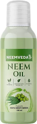 Virgin Neem Oil Cold Pressed Pure Natural Unrefined Vegan - For Hair Skin • £14.12