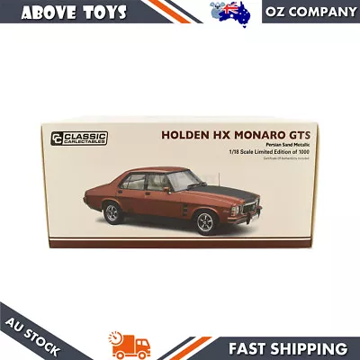$288.69 • Buy Classic Carlectables 1:18 Scale Holden HX Monaro Persian Sand Diecast Model Car