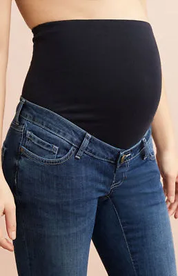 Blooming Marvellous  Boyfriend Over The Bump Maternity Jeans Mid Wash 8 Long • £10.49