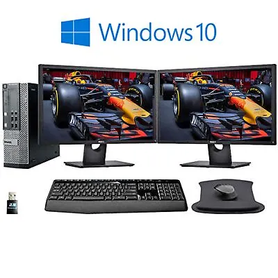 DELL Desktop Computer 16GB 2TB 480GB SSD Quad Core I5 Windows 10 Pro PC 22  LCD • $115.95