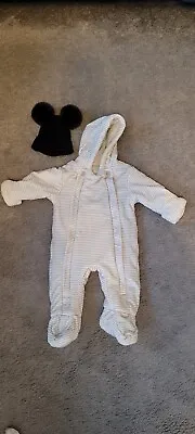 Snowsuit & Hat 0-3 Months M&S • £4