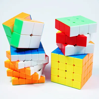 2x2 3x3 No Sticker Magic Cube Puzzle Super Smooth Fast Speed Sengso Cube 4x4 5x5 • $8.30