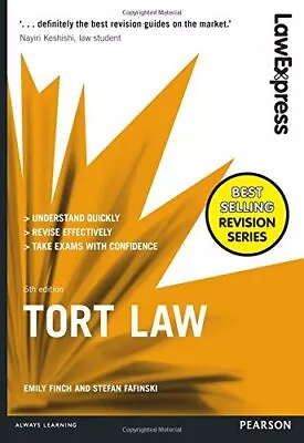 Law Express: Tort Law By Fafinski Stefan Book The Cheap Fast Free Post • £4.99