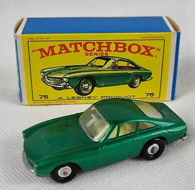 £49.99 • Buy Vintage Matchbox Lesney - Ferrari Berlinetta. No 75. Green. Boxed.