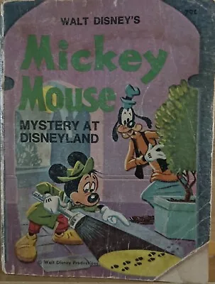 Walt Disney's Mickey Mouse Mystery At Disneyland 1975 Big Little Book Whitman • $8.99