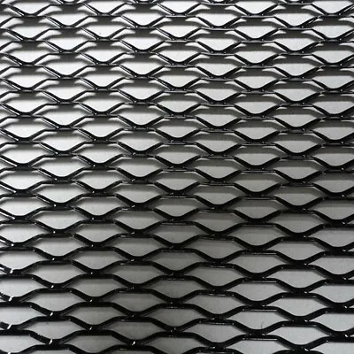 $22.40 • Buy Hexagonal Mesh Grille Net Section Black Aluminum For Car Bumper Fender Body Kit