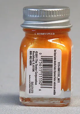 TESTORS PAINT TURN SIGNAL AMBER ENAMEL 1/4oz JAR 7.4ml Plastic Model Car TES1115 • $6.94