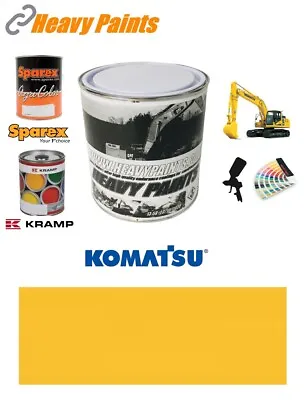 £35 • Buy Komatsu Yellow Digger Excavator Paint High Endurance Enamel Paint 1 Litre Tin