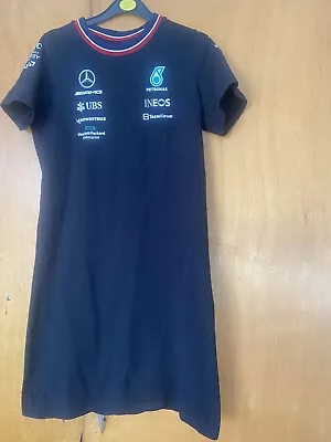 Mercedes AMG Petronas F1 Official Team Women's Dress Black Size Medium • £40