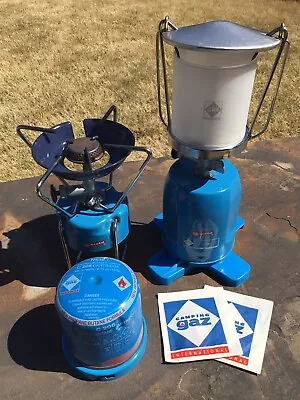 Vintage GAZ / Garcia Backpacking L200 Lantern & S200 Stove W/ Fuel & Mantles • $65