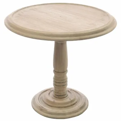 Mahogany Vintage Style Pedestal Side Table Stripped Back Weathered Finish IG05 • £211.50
