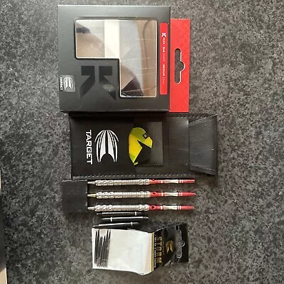 Bulls Big Ben QMax Darts With Extras 23g Kflex No6 Flights And New Target Case • £15