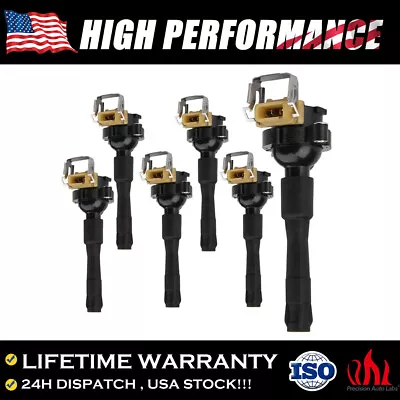 6 Pack High Performance Ignition Coils For Bmw E46 E39 X5 E36 325 330 328 M3 M5 • $69.46