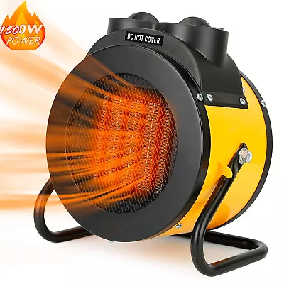$45.99 • Buy 1500W Electric Space Heater 3S Fast Heating Fan Home Office 3 Adjustable Modes