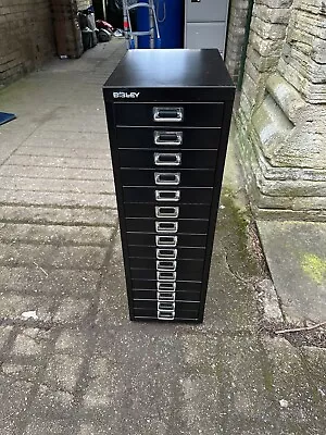 Bisley 15 Drawer Multi Drawer Cabinet On Castors • £128