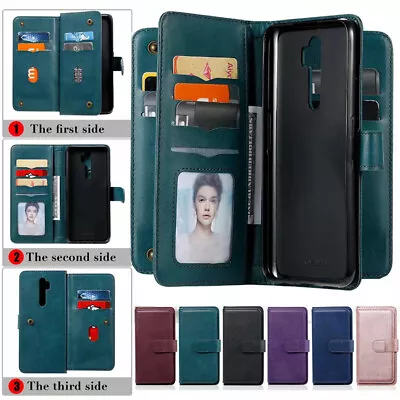 For OPPO  A52/A72/A92 A9/A5 2020 Realme C11 C3 Case Soft Leather Wallet  Cover • $16.99