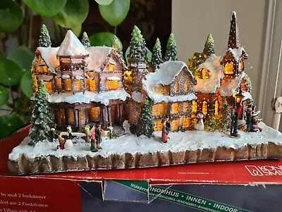 £79.99 • Buy Vintage Konstsmide Victorian Christmas Village Scene Light Up/Fibre Optic Boxed